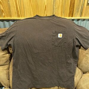 Brown carhartt shirt.